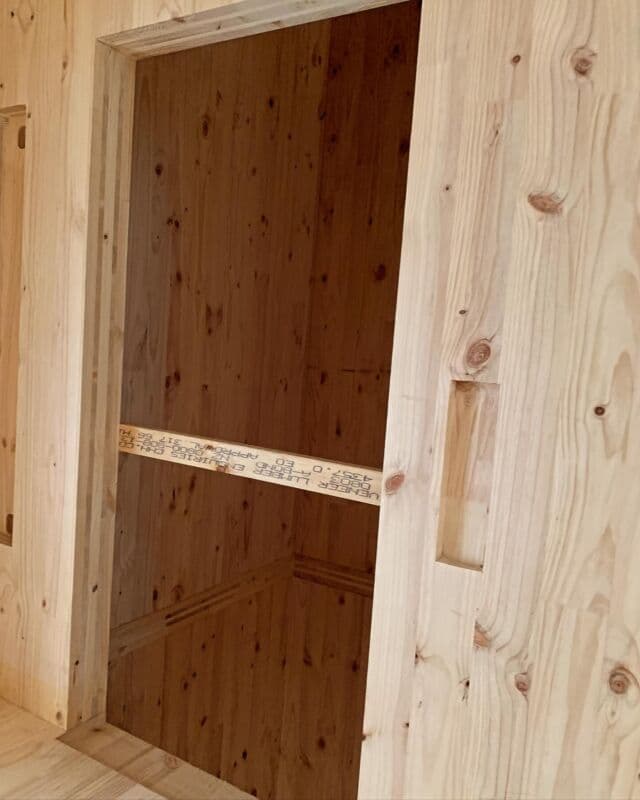 Historically, lift shafts had to be made using concrete — now we can make them using timber
